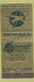 Matchbook Cover - Aircraft Tools Los Angeles CA WEAR 30 Stick