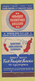 Matchbook Cover - Western Carloading WWII  30 Stick