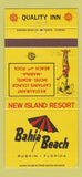 Matchbook Cover - Bahia Beach Ruskin FL  girlie #978 30 Strike