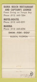 Matchbook Cover - Bahia Beach Ruskin FL  girlie #978 30 Strike