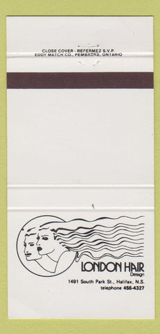 Matchbook Cover - London Hair Salon Halifax NS girlie 30 Strike