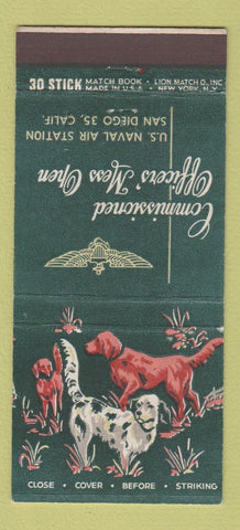 Matchbook Cover - Officers' Mess Open San Diego CA 30 Stick