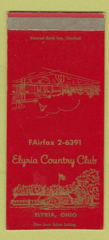 Matchbook Cover - Elyria Country Club OH SAMPLE WEAR 30 Strike
