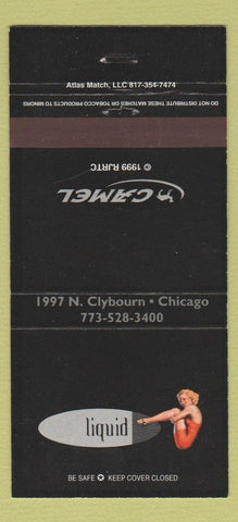 Matchbook Cover - Liquid Chicago IL Camel Cigarettes girlie #1961 30 Strike