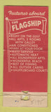 Matchbook Cover - Flagship Motel St Petersburg FL girlie WORN 21 Strike Feature