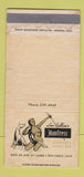 Matchbook Cover - Vallin's Huntress San Diego CA nude girlie 1031 WORN 30 Strike