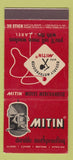 Matchbook Cover - Mitin Wool  NYC Geigy 30 Stick