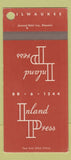 Matchbook Cover - Inland Press Milwaukee WI SAMPLE 30 Strike