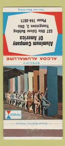 Matchbook Cover - Aluminum Corp of American Youngstown OH girlie 30 Strike