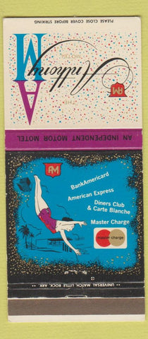 Matchbook Cover - Anthony Hotels Hot Springs AR? girlie #676 30 Strike
