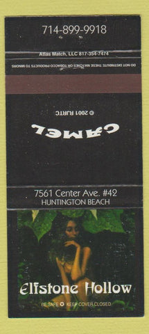 Matchbook Cover - Camel Elfstone Hollow Huntington Beach CA girlie 30 Strike