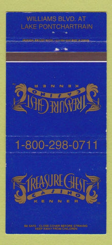 Matchbook Cover - Treasure Chest Casino Kenner girlie #538 30 Strike