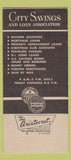 Matchbook Cover - City Savings Loan Queens NYC SAMPLE 30 Strike