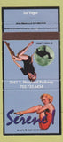 Matchbook Cover - Serene Las Vegas NV Camel Cigarettes girlie 30 Strike