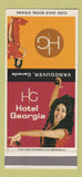 Matchbook Cover - Hotel Georgia Vancouver BC girlie 30 Strike