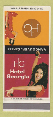 Matchbook Cover - Hotel Georgia Vancouver BC girlie 30 Strike