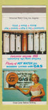 Matchbook Cover - Gas Water Heaters girlie Los Angeles CA 30 Strike