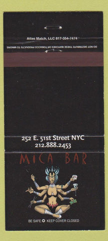 Matchbook Cover - Mica Bar New York City girlie 30 Strike