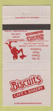 Matchbook Cover - Biscuits Cafe girlie Encinitas CA 30 Strike