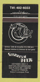 Matchbook Cover - Restaurant Nancy Ville St Pascal QC girlie WORN 30 Strike
