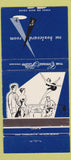 Matchbook Cover - Boulevard Room Hilton Hotel Chicago IL girlie 30 Strike