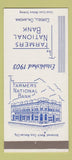 Matchbook Cover - Farmers National Bank Cordell OK SAMPLE 30 Strike