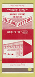 Matchbook Cover - Holley Employees Credit Union Warren MI SAMPLE 30 Strike