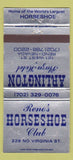 Matchbook Cover - Arlington Plaza Hotel Reno NV WEAR 30 Strike