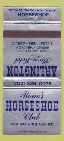Matchbook Cover - Arlington Plaza Hotel Reno NV WEAR 30 Strike
