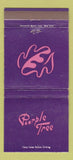 Matchbook Cover - Purple Tree Cleveland NYC Rochester 30 Strike