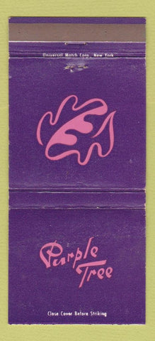 Matchbook Cover - Purple Tree Cleveland NYC Rochester 30 Strike