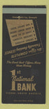 Matchbook Cover - 1st National Bank Pierre SD SAMPLE 30 Strike