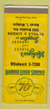 Matchbook Cover - Banner Linen Detroit MI POOR girlie 30 Strike