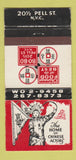 Matchbook Cover - Home of Chinese Actors girlie New York City WEAR 30 Strike