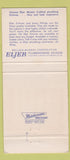 Matchbook Cover - Eljer Plumbing girlie STAINED 30 Strike