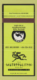 Matchbook Cover - Metropolitan Pizza Atlanta GA girlie Camel 30 Strike