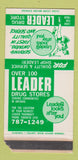 Matchbook Cover - Leader Drug Store Toronto ON girlie WORN 30 Strike