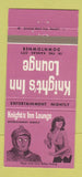 Matchbook Cover - Knight's Inn Lounge Kansas City girlie 30 Strike