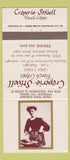 Matchbook Cover - Creperie Stivell Sydney Australia girlie 30 Strike