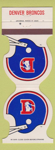 Matchbook Cover - Denver Broncos 1981 Schedule Steel Inc Contour