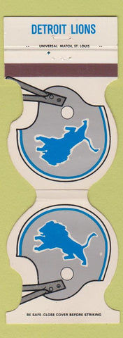 Matchbook Cover - Detroit Lions 1980 Schedule Barrister House Catering Contour