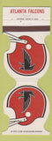 Matchbook Cover - Atlanta Falcons 1979 Schedule Credit Union Macon GA Contour
