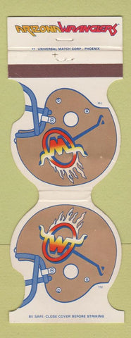 Matchbook Cover - Arizona Wranglers Football 1983 Schedule USFL WEAR Contour