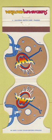 Matchbook Cover - Arizona Wranglers Football 1983 Schedule USFL  Contour