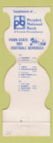 Matchbook Cover - Penn State Nittany Lions 1981 Schedule Bank Contour
