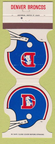 Matchbook Cover - Denver Broncos 1981 Schedule Town House Fort Collins Contour