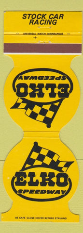Matchbook Cover - Elko Speedway Stock Car Racing MN Contour