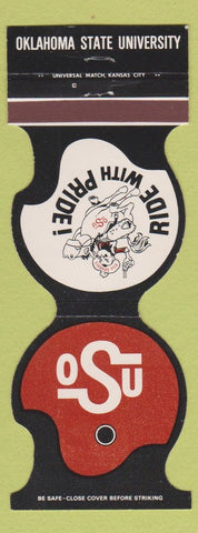 Matchbook Cover - Oklahoma State Cowboys 1981 Schedule Tulsa OK Contour