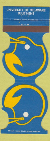 Matchbook Cover - Delaware Blue Hens 1977 Schedule Bank Contour