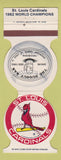 Matchbook Cover - St Louis Cardinals Dugout Bar MO 1983 Schedule Contour